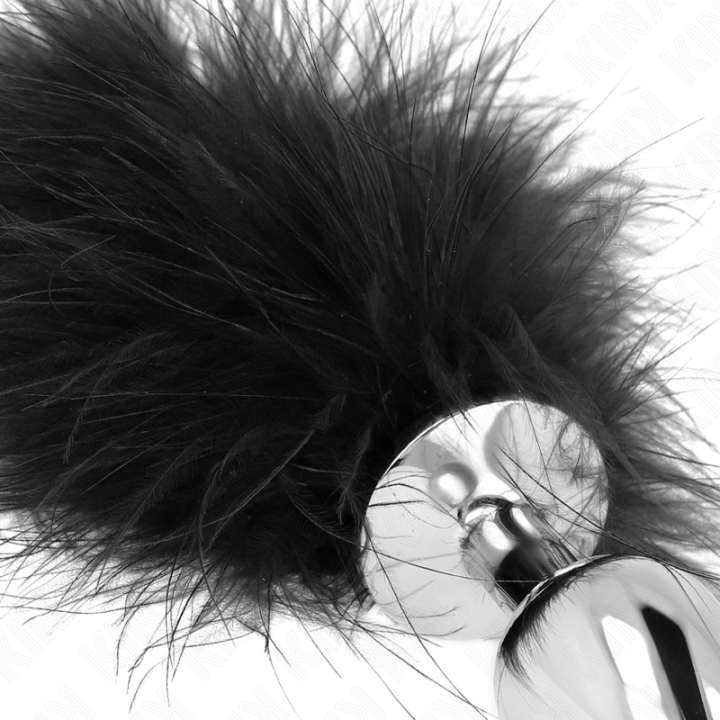 Kink - Edelstahl Anal Plug 11 x 7 cm Mit Feder 11 cm