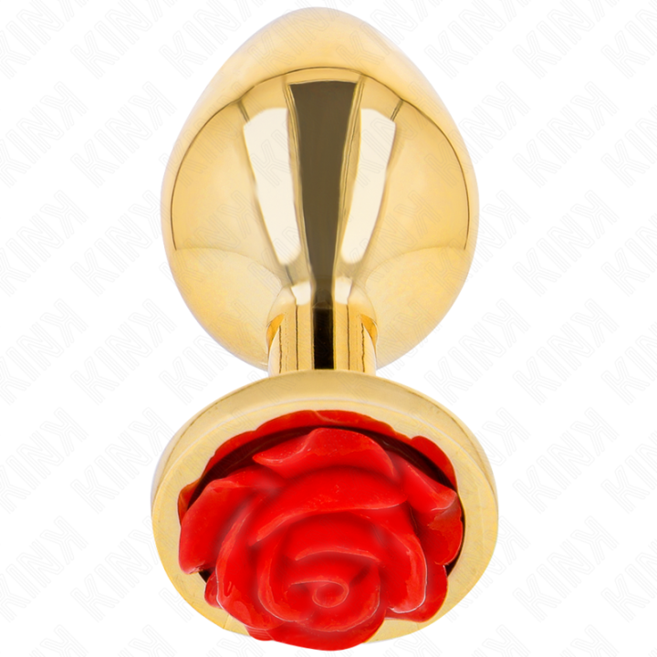 Kink - Plug Anal Gold Rose Rot Grösse s