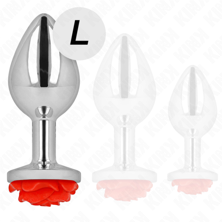 Kink - Plug Anal Rosa Vermelho Tamanho l