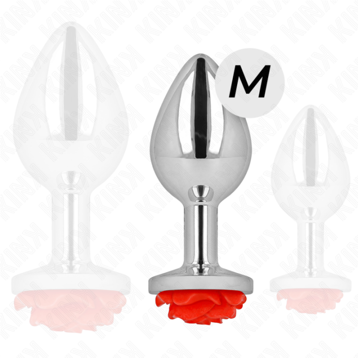 Kink - Plug Anal Rosa Vermelho Tamanho m