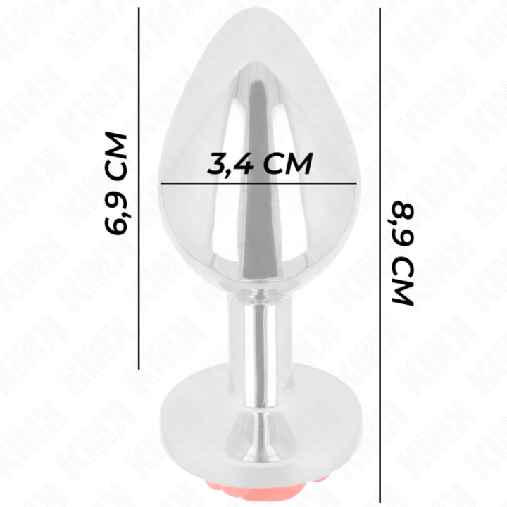Kink - Plug Anal Rosa Roja Talla m