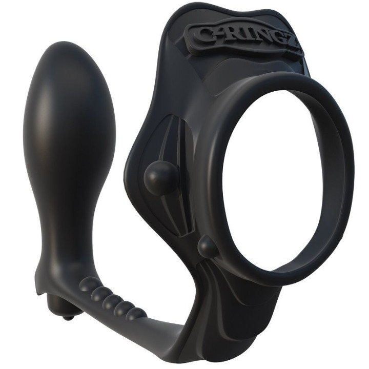 Fantasy c-Ringz - Rock Hard Anillo Potenciador Con Plug Anal