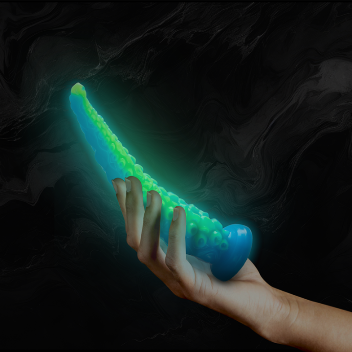 Epic - Gode Tentacle Mince Fluorescent Scylla Petite Taille
