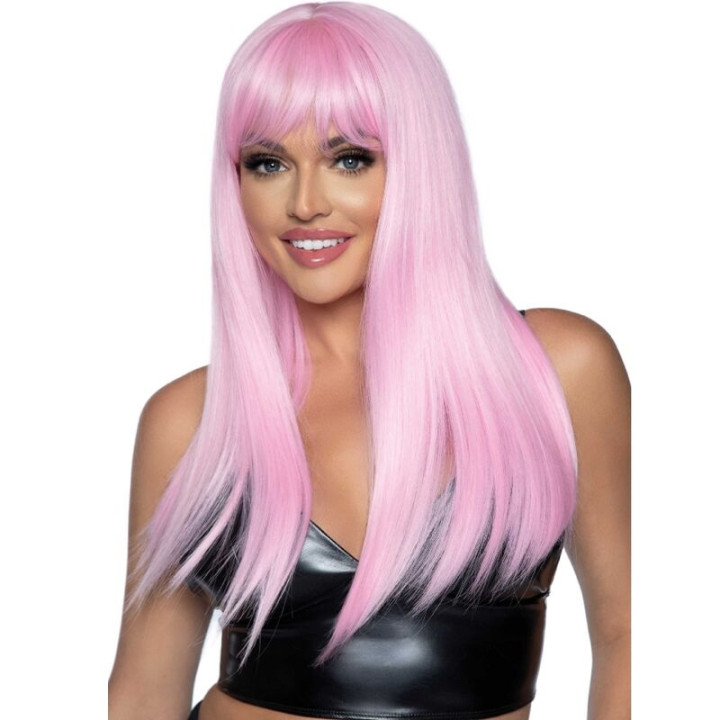 Leg Avenue - Peruca Long Straight Bang Rosa
