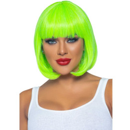 Leg Avenue - Peruca Bob Fluorescente Verde Neon