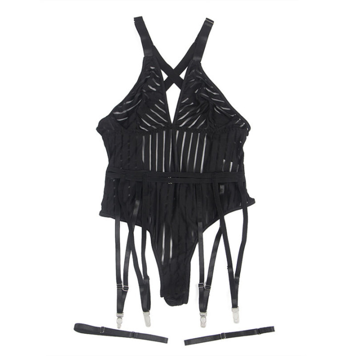 Subblime - 954147 Body With Garter Belt Black s/m