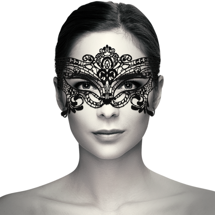Coquette Chic Desire - Maschera Ampia in Pizzo Nero