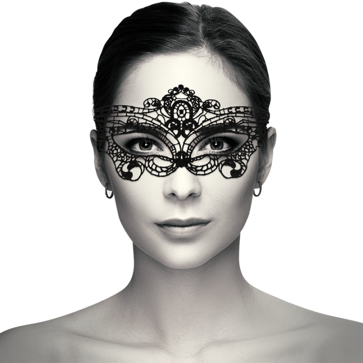 Coquette Chic Desire - Masque Fine Dentelle Noire