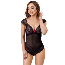 Livco Corsetti Fashion - Evelyn lc 20243 Body Com Renda e Transparências Preto s/m