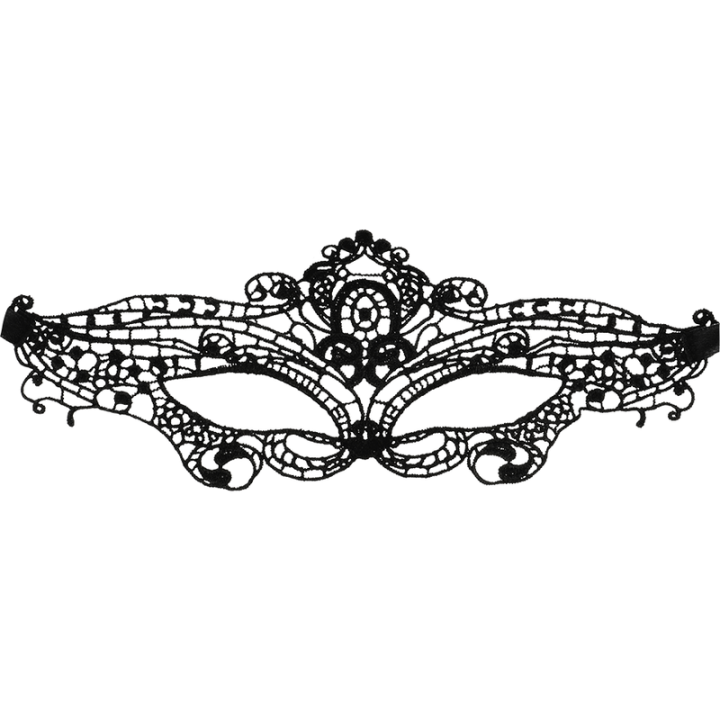 Coquette Chic Desire - Maschera in Fine Pizzo Nero