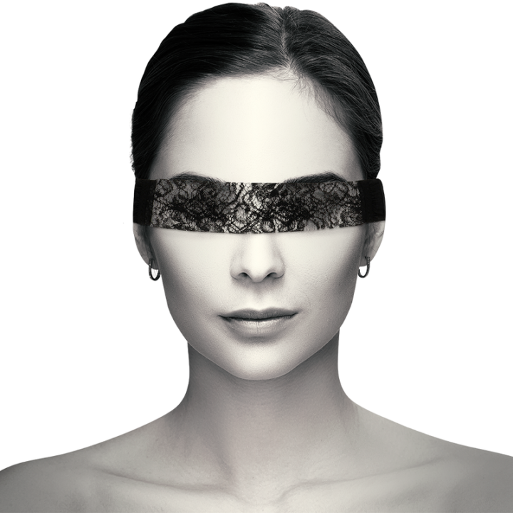 Coquette Chic Desire - Mscara de Renda Preta Com Fita