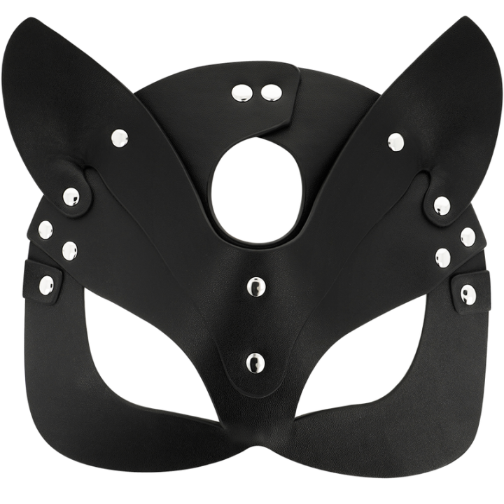 Coquette Chic Desire - Masque en Cuir Vegan Avec Oreilles de Chat