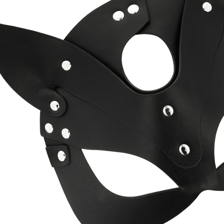 Coquette Chic Desire - Mscara de Couro Vegano Com Orelhas de Gato