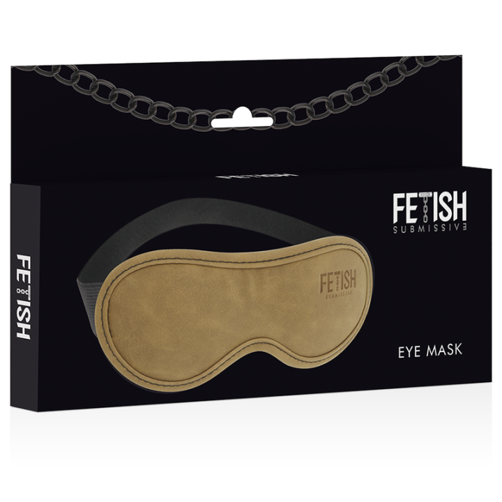 Fetish Submissive Origin - Mscara de Couro Vegano Com Forro de Neoprene
