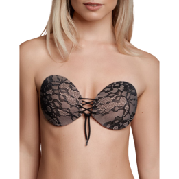 Bye-Bra - Reggiseno Adesivo Intrecciato e Ricamato Coppa a