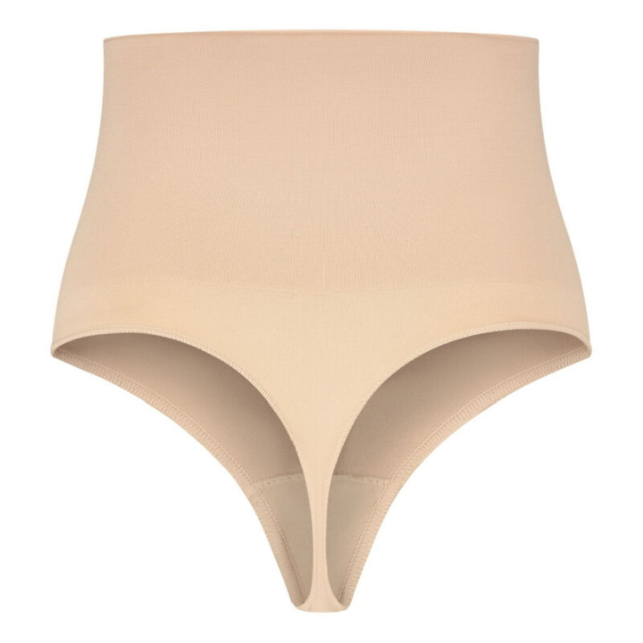 Bye-Bra - Nahtloser Gürtel Stil Tanga Beige Grösse l