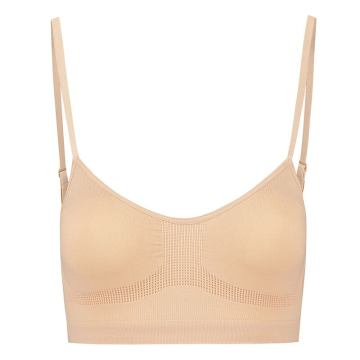 Bye-Bra - Medium Control Sujetador Sin Costuras Beige Talla m