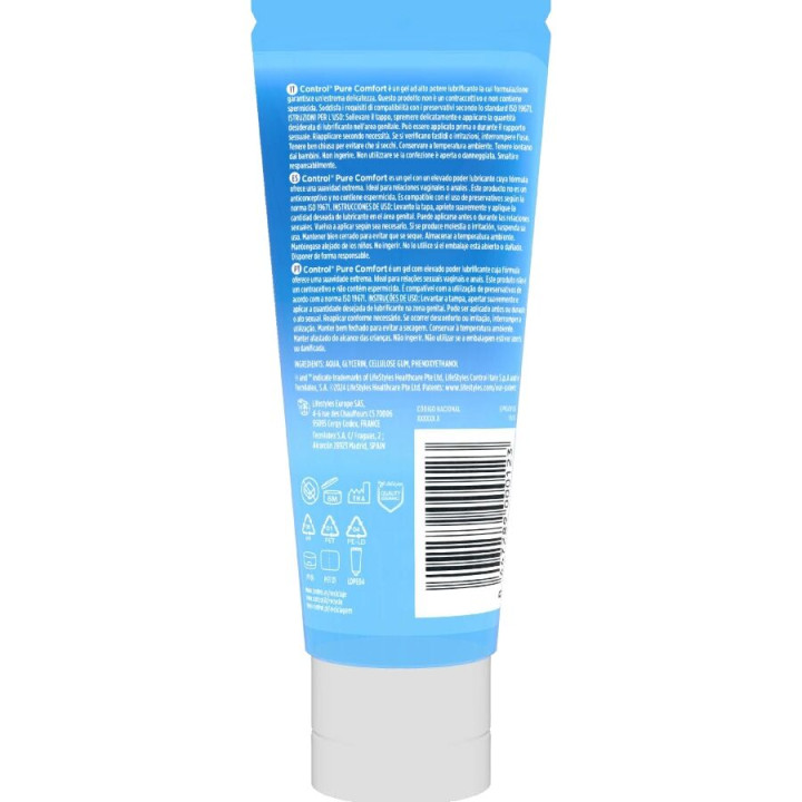 Control - Pure Comfort Intensives Feuchtigkeitsspendendes Gleitmittel 80 ml