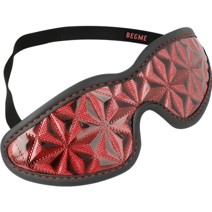 Begme - Masque Aveugle Premium Édition Rouge Avec Doublure en Néoprène