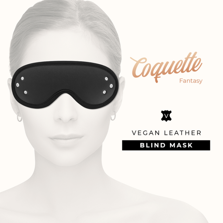 Coquette Chic Desire - Mscara de Couro Fantasy Vegan Com Forro de Neoprene