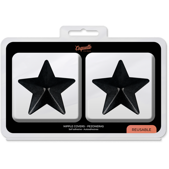 Coquette Chic Desire - Coberturas Para Bicos Black Stars