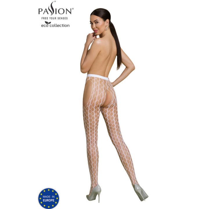 Passion - Eco Collection Bodystocking Eco S007 Bialy