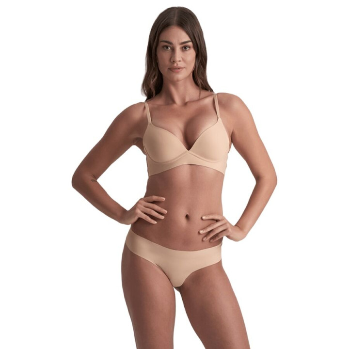 Bye-Bra - Pack 2 Tangas Invisibles Beige y Negro Talla m