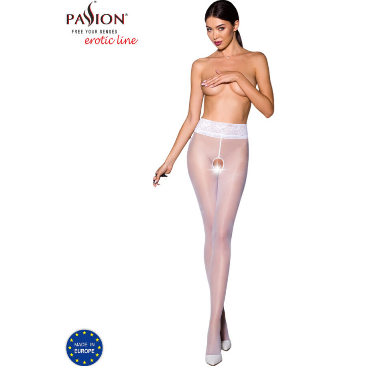 Passion - Tiopen 008 Bialy Rajstopy 3/4 30 Den