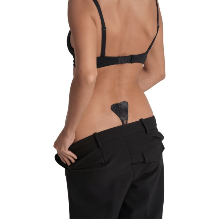 Bye-Bra - Adhesive Thong Lace Black One Size