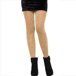 Leg Avenue - Przezroczyste Rajstopy Zlote