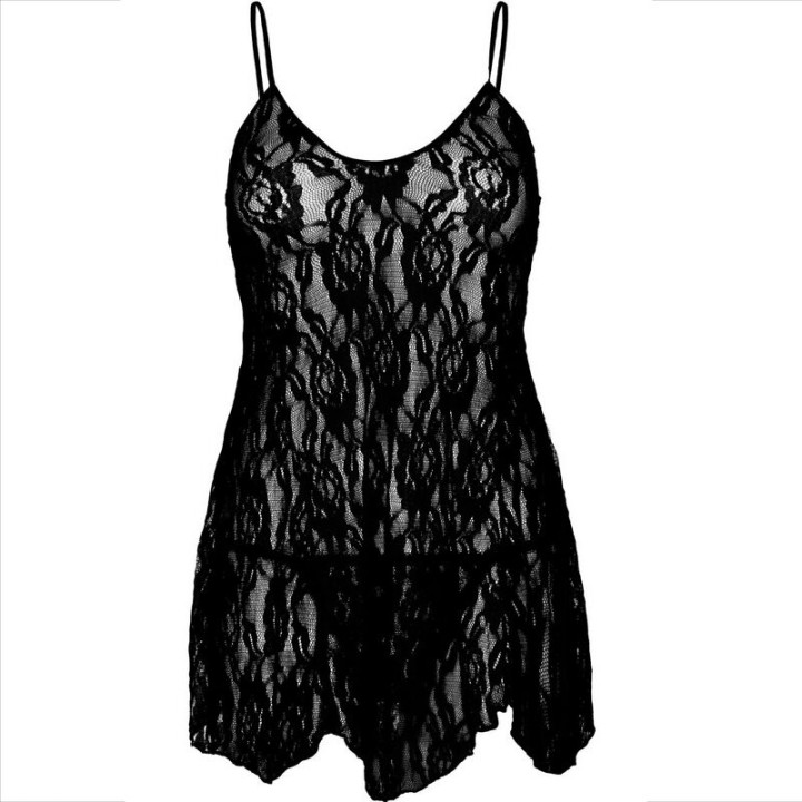 Leg Avenue - Chemise Dentelle Fleurie