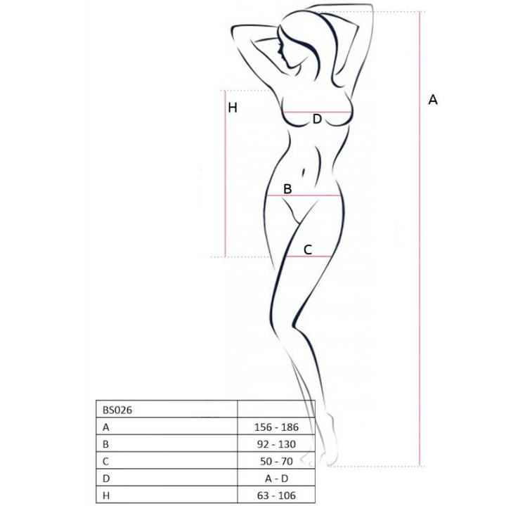 Passion - Femme Bs026 Bodystocking Blanc Style Robe Taille Unique