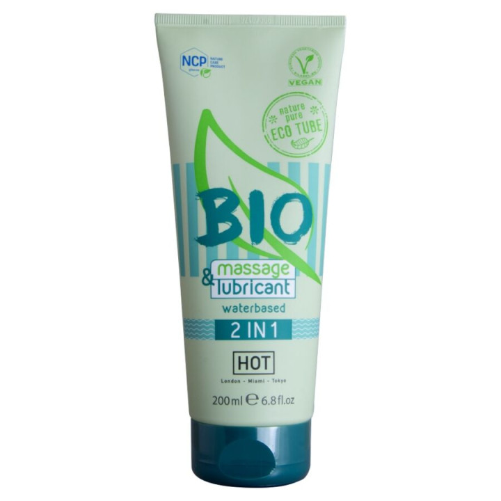 Hot - Bio-Massage & Gleitmittel Auf Wasserbasis 2 in 1 200 ml