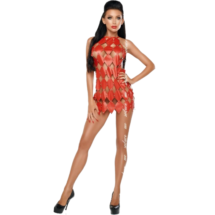 Me-Seduce - Gwen Vestito Schiena Nuda Rosso l/xl