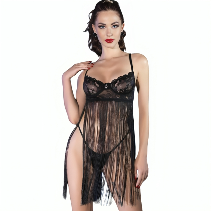 Chilirose - cr 4496 Babydoll Noir s/m