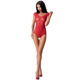 Passion - Woman Bs064 Roter Bodystocking, Eine Grösse