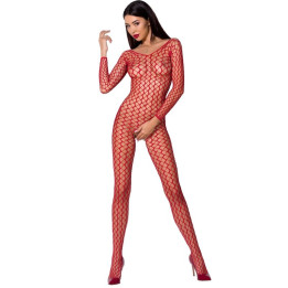 Passion - Woman Bs068 Roter Bodystocking, Eine Grösse