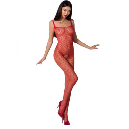 Passion - Woman Bs071 Roter Bodystocking, Eine Grösse