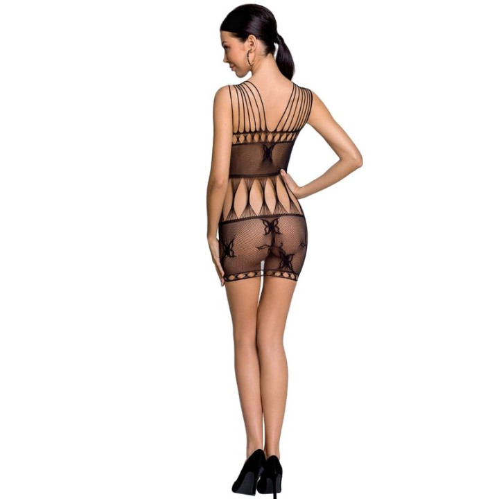 Passion - Woman Bs090 Bodystocking Negro Talla Única