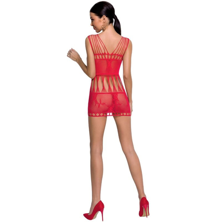 Passion - Woman Bs090 Roter Bodystocking, Eine Grösse
