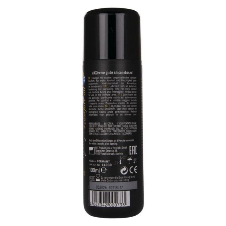 Hot - Exxtreme Glide Lubrifiant à Base de Silicone + Huile de Confort a+ 100 ml