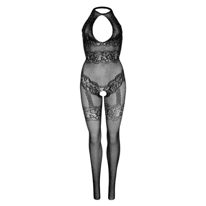 Leg Avenue - Seamless Fishnet Bodystocking, Eine Grösse - Schwarz
