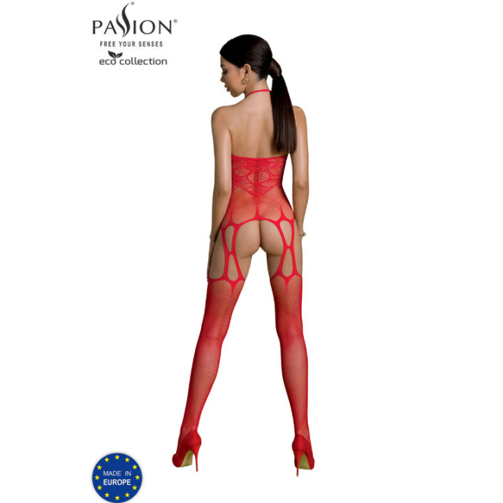 Passion - Bodystocking Eco Collection Eco Bs002 Rouge