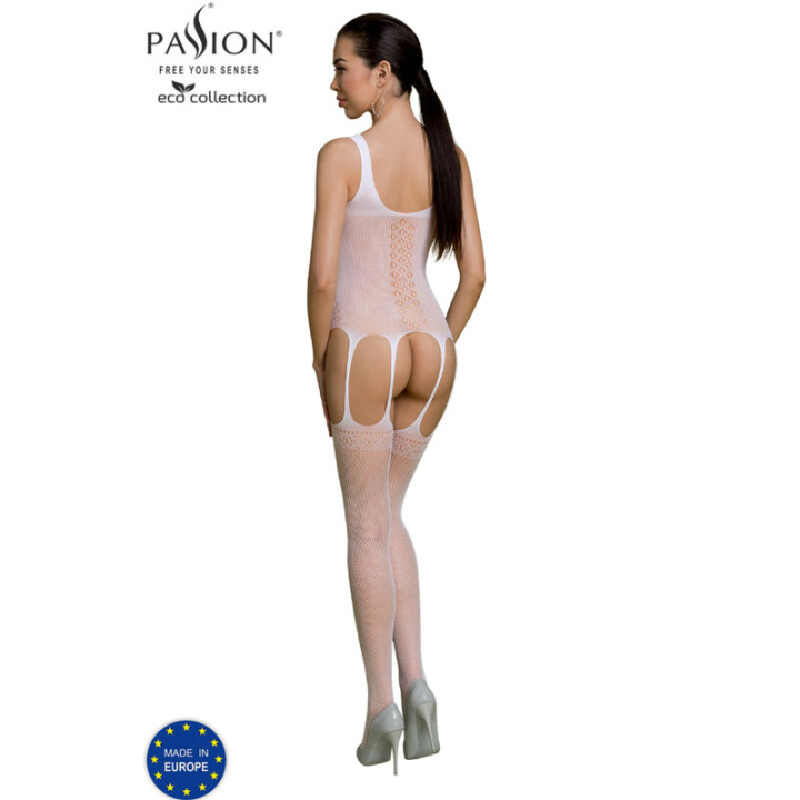 Passion - Coleo Eco Bodystocking Eco Bs007 Branco