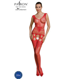 Passion - Bodystocking Eco Collection Eco Bs014 Rouge