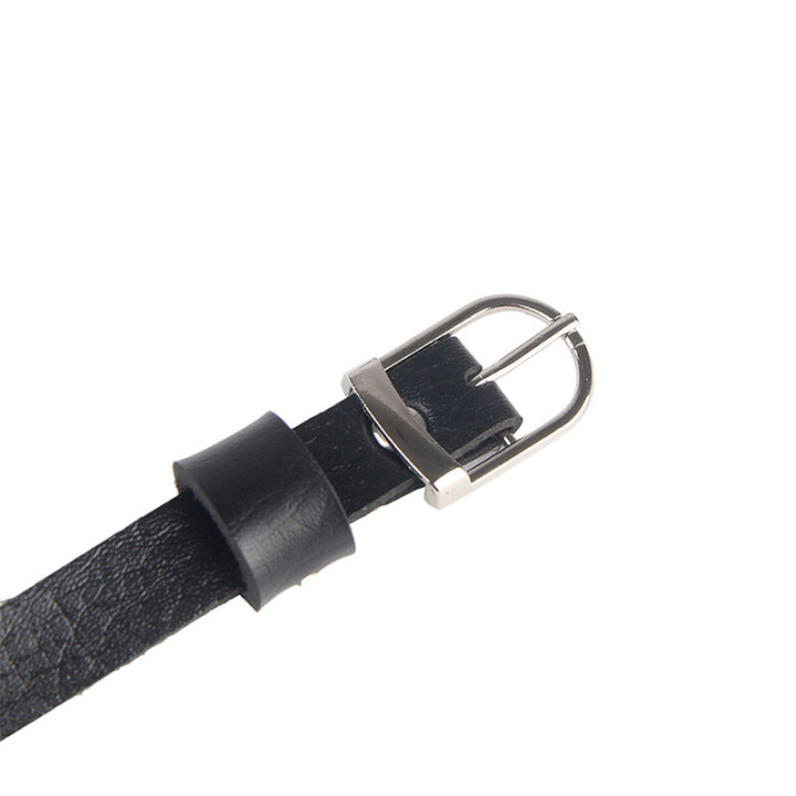 Subblime - Harnais Poitrine Chaîne s en Cuir Noir Taille Unique