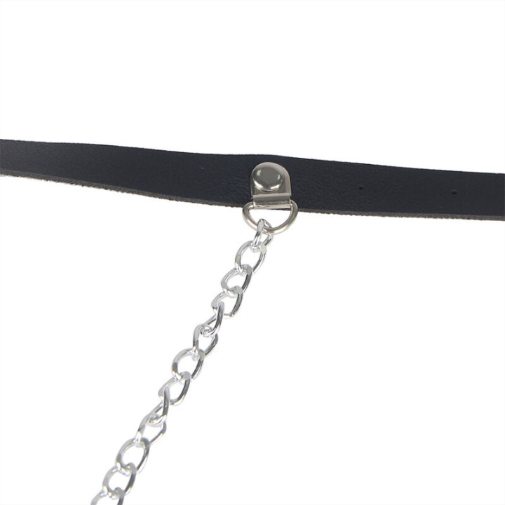 Subblime - Cintura in Pelle Nera Taglia Unica