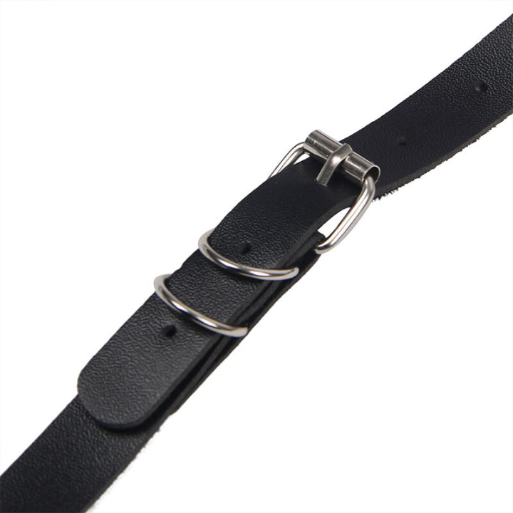 Subblime - Harnais Complet Avec Boucles en Cuir Noir Taille Unique