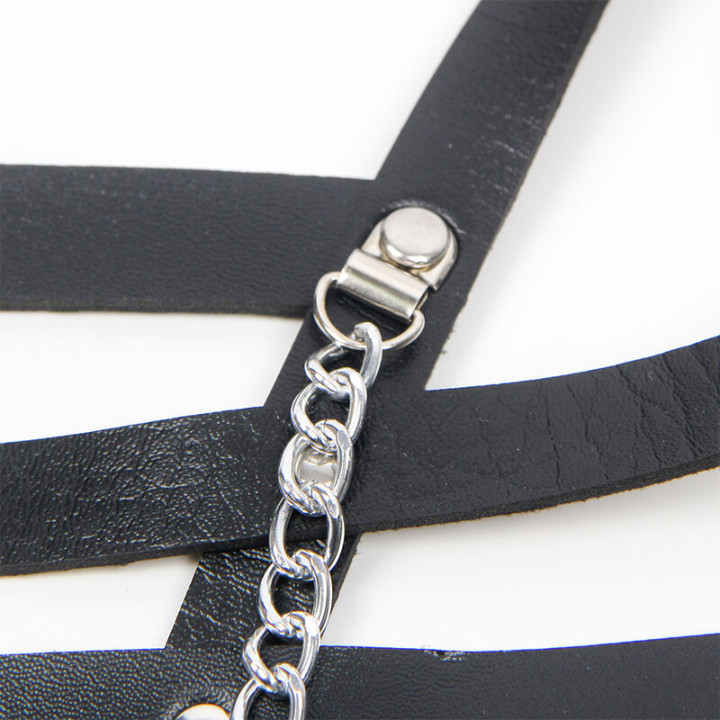 Subblime - Korsett Harness Mit Kette Detail Eine Grösse