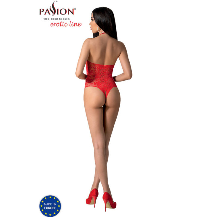 Passion - Bs094 Bodystock Rosso Taglia Unica